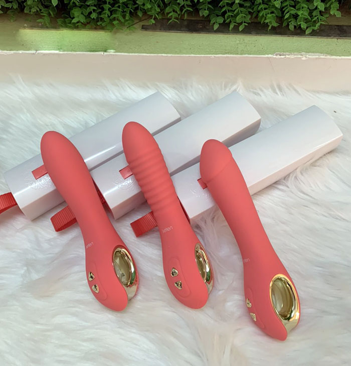 Dương vật Leten Fairy mềm mịn rung thụt sưởi ấm an toàn