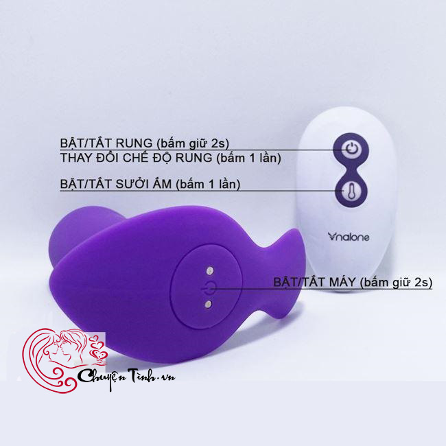 Dương vật rung Nalone Marley sưởi ấm điều khiển từ xa kích thích