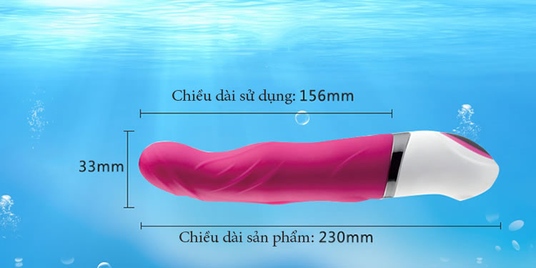 Dương vật thủ dâm Easylove rung thụt silicon cao cấp, sạc USB