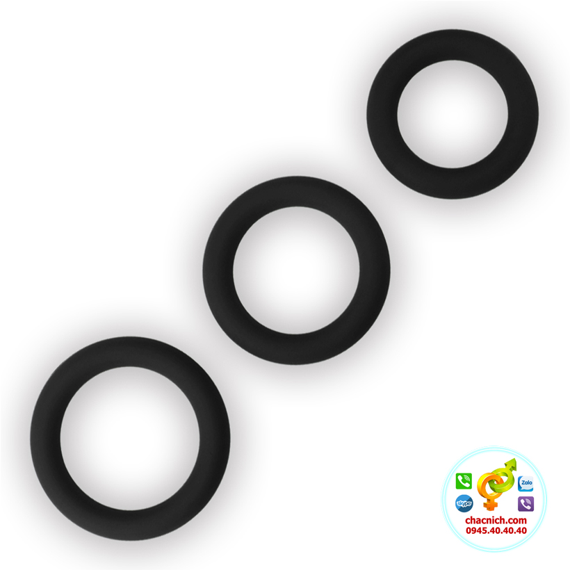 Bộ3vòngthắtLovetoySiliconeMềmMịnPowerPlusGiúpKéoDài