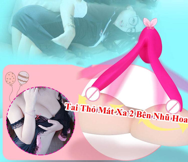 Máy mát xa điểm G tai thỏ Leten cao cấp rung siêu mạnh kích thích