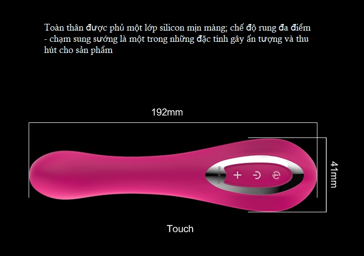 Máy rung Nalone Touch silicon mềm mại kích thích điểm G nữ
