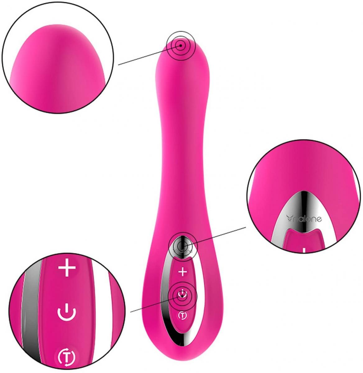 Máy rung Nalone Touch silicon mềm mại kích thích điểm G nữ