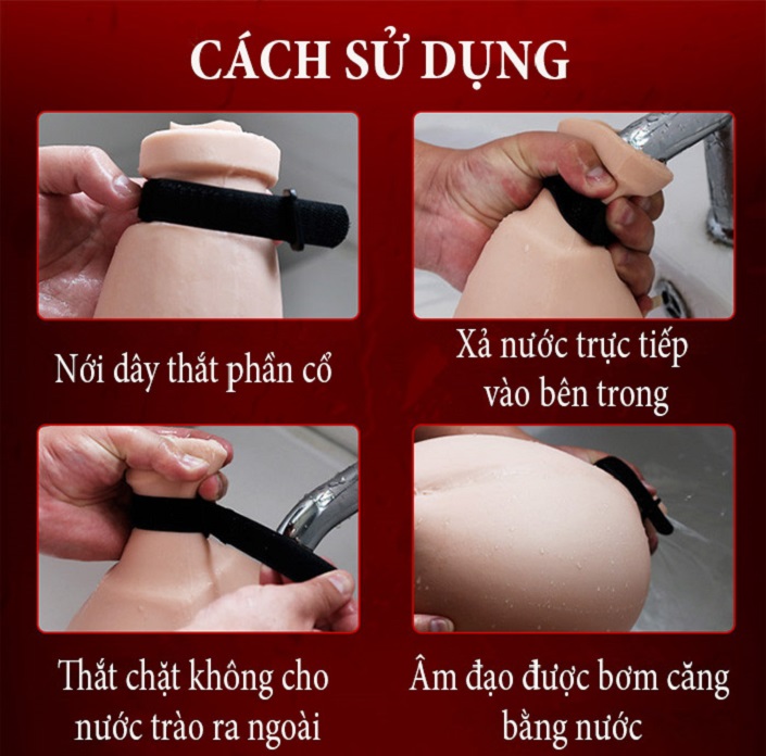 Âm đạo giả bơm nước chân thật ướt át kích thích cực phê
