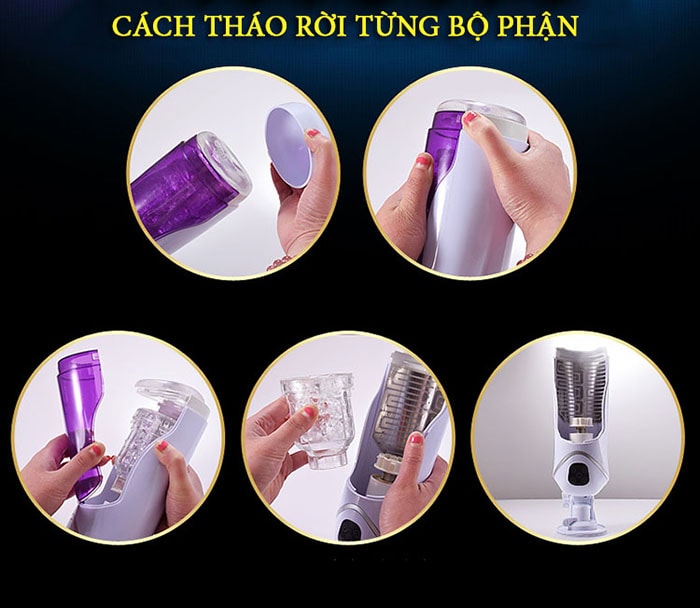 Máy âm đạo tự động xoay thụt LC EasyLove đa chức năng Máy âm đạo tự động xoay thụt LC EasyLove đa chức năng