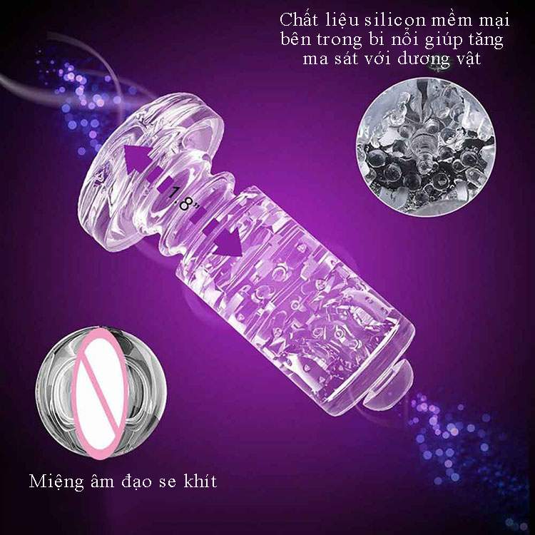 Âm đạo giả Leten gắn tường 360 độ sạc USB bền bỉ thoả mãn