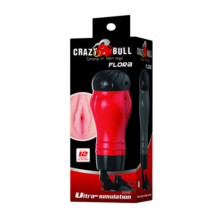 Âm đạo giả Crazy Bull gắn tường rung mạnh lỗ hậu môn siêu thật