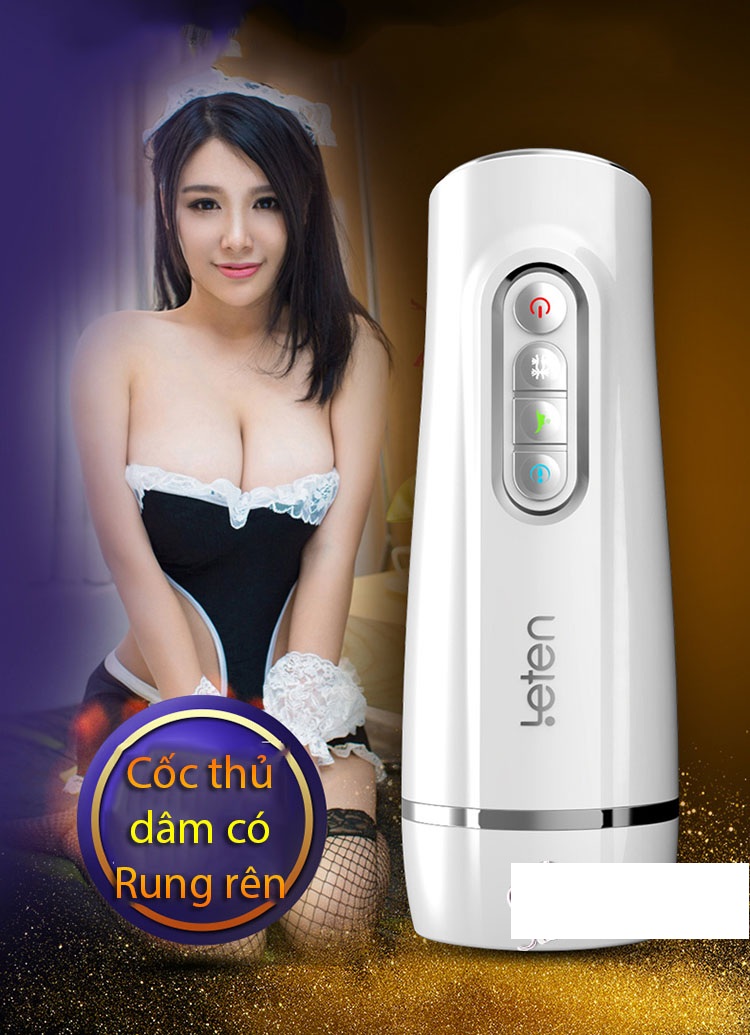 Âm đạo giả LETEN cao cấp tự động co bóp khít bóp cảm giác thật