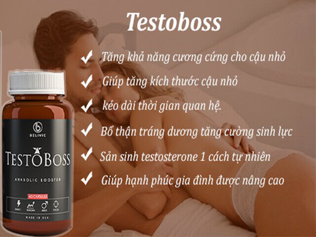 Thuốc Testoboss USA chính hãng tăng cường sinh lý mạnh mẽ bán chạy