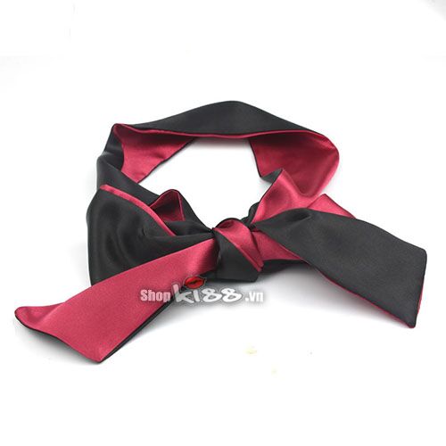 Băng vải lụa bịt mắt kích thích tình yêu đen đỏ mềm mại hấp dẫn