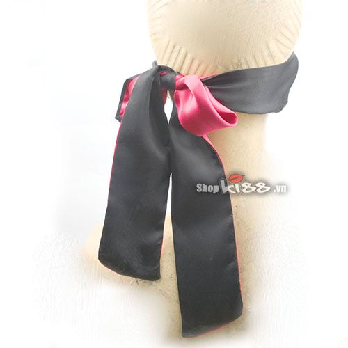 Băng vải lụa bịt mắt kích thích tình yêu đen đỏ mềm mại hấp dẫn