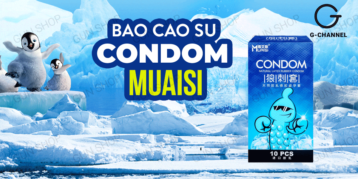 Phân phối Bao cao su Muaisi Cool - Siêu điểm nổi mát lạnh - Hộp 10 cái  hàng mới về