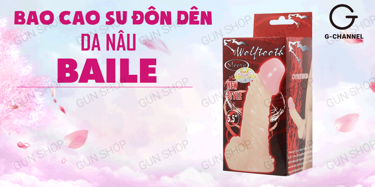 Nơi bán Bao cao su đôn dên tăng kích thước da nâu Baile Wolftooth 14.4x3.5cm  hàng mới về