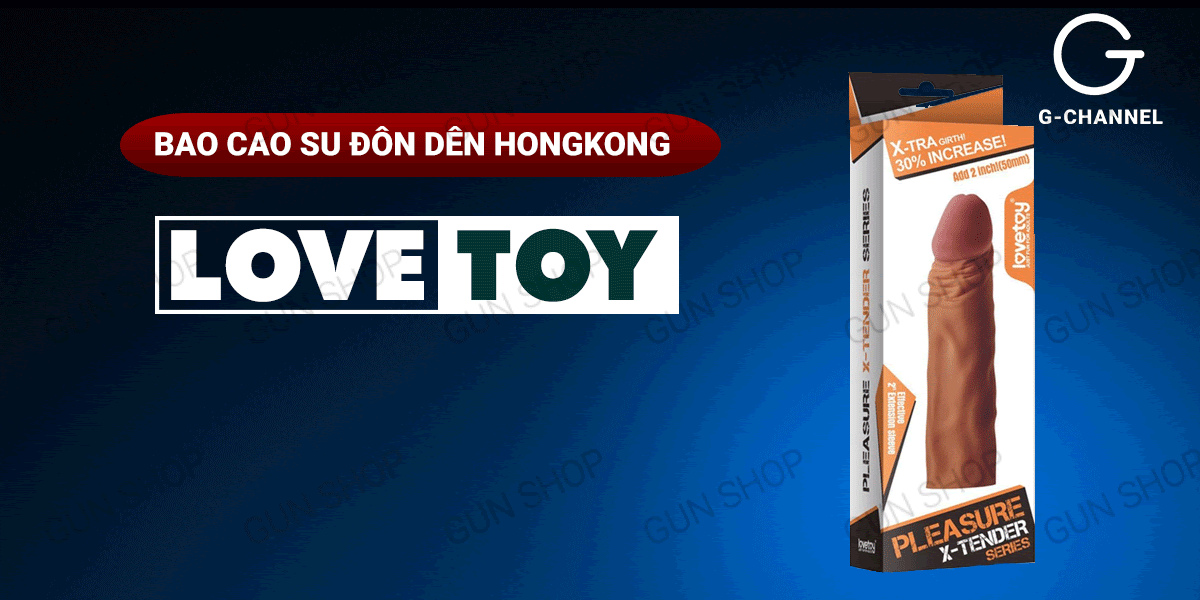 Bao cao su đôn dên tăng kích thước Lovetoy kích thích thêm 5cm
