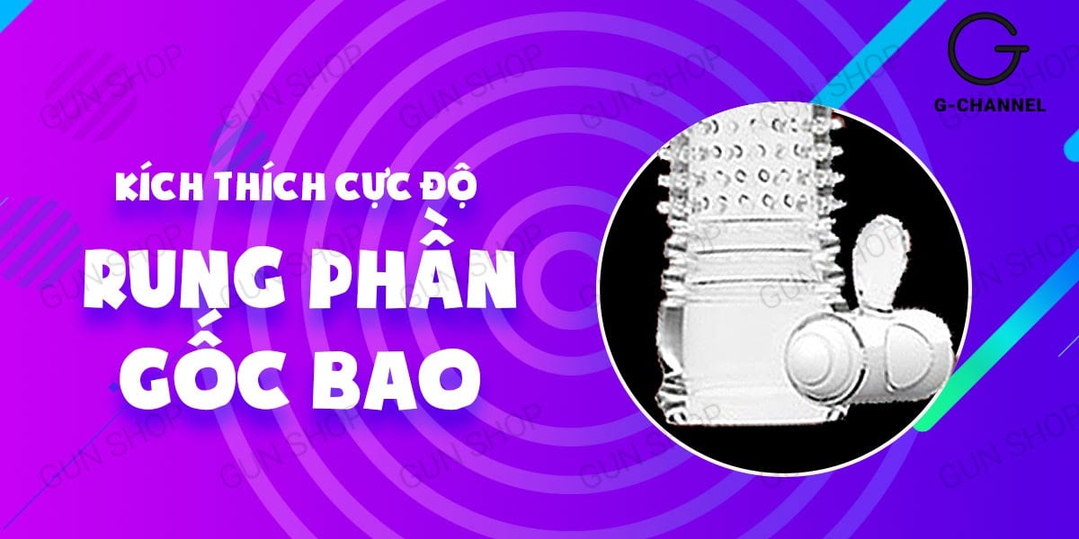 Bao cao su đôn dên Aichao silicon y tế gai nổi kích thích hưng phấn
