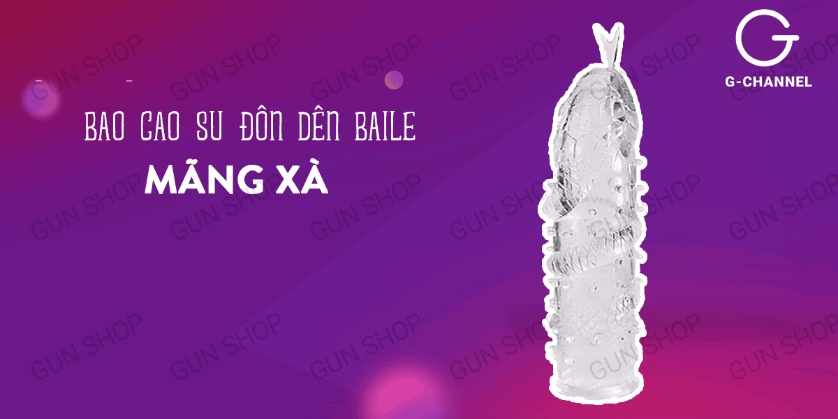 Bao cao su đôn dên Baile mãng xà kích thích đỉnh cao, siêu bền