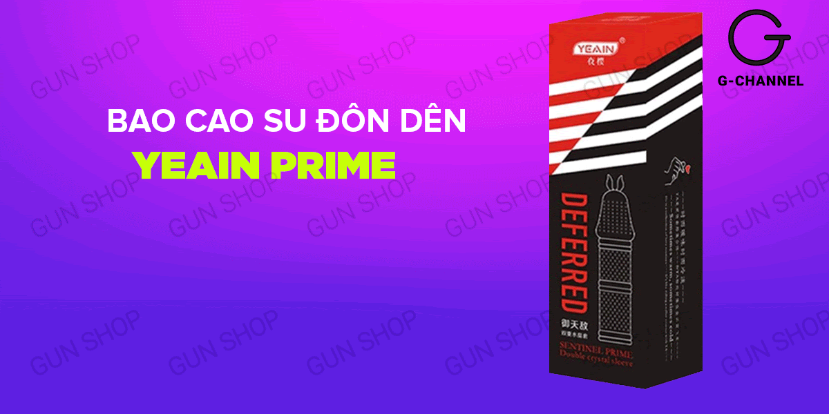Bao cao su đôn dên Yeain Sentinel Prime tăng kích thước khoái cảm mới