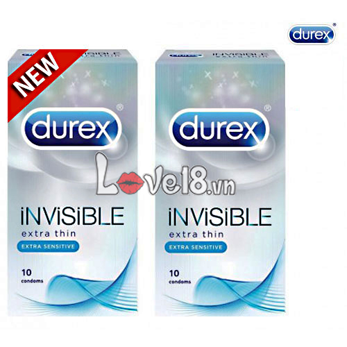 Bao Cao Su Durex Invisible Siêu Mỏng, An Toàn, Cảm Giác Thật