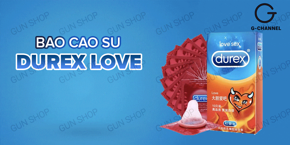 Bao cao su Durex Love siêu mỏng hương vani hộp 10 siêu trơn mềm mịn Bao cao su Durex Love siêu mỏng hương vani hộp 10 siêu trơn mềm mịn