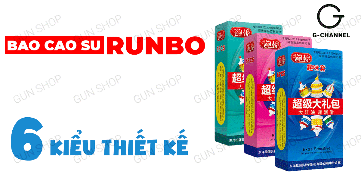 Cung cấp Bao cao su Runbo - Gân gai lớn - Hộp 6 cái  có tốt không?
