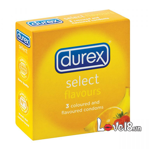 Bao Cao Su Durex Flavours Hương Trái Cây Mỏng An Toàn