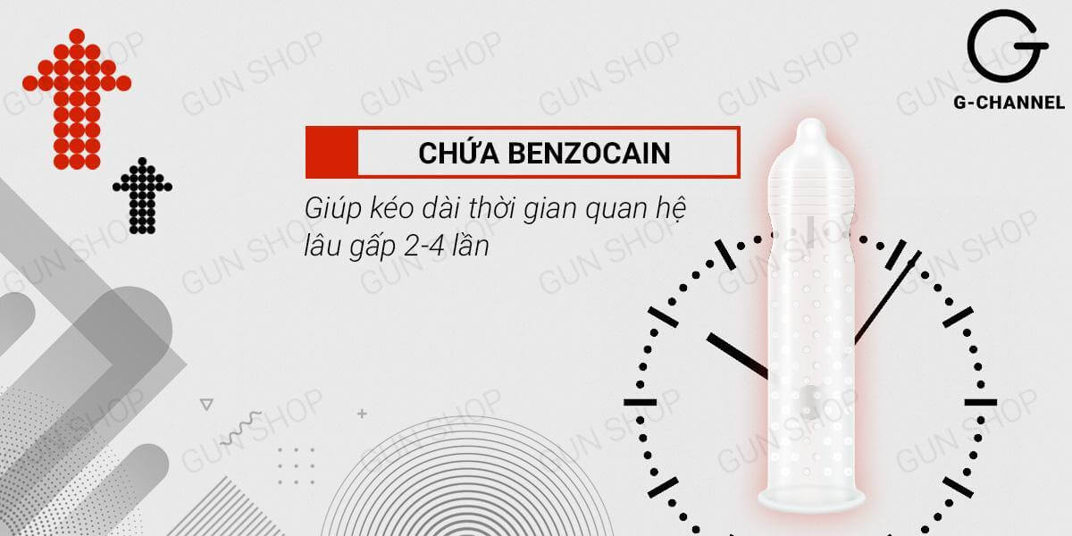 Bao cao su Azodra 4 in 1 kéo dài thời gian an toàn hộp 12 cái