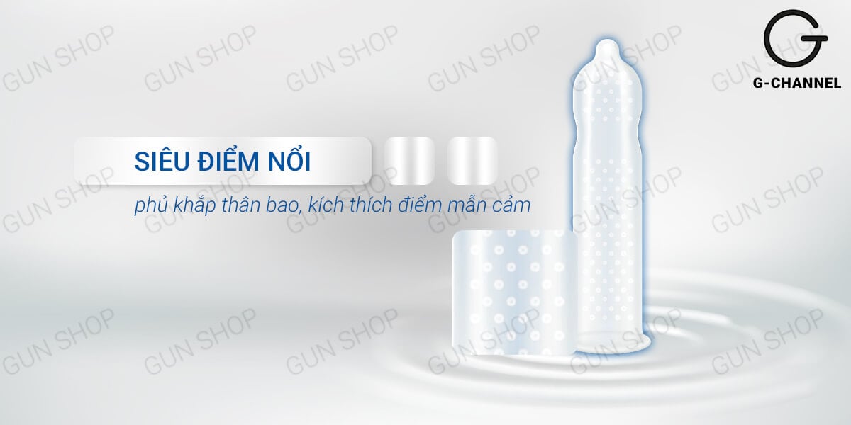 Bỏ sỉ Bao cao su gân gai Innova Đen Kéo dài thời gian 12 cái giá sỉ