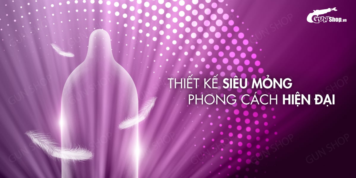 Bao cao su Mingliu siêu mỏng hộp 10 cái kích thích khoái cảm