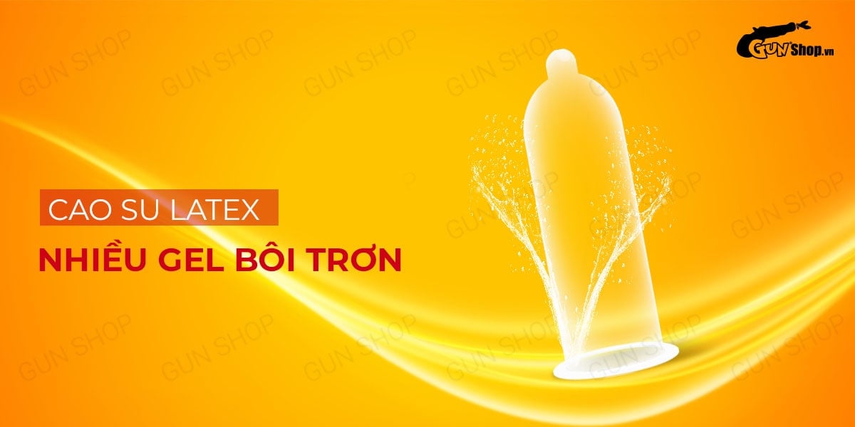 Bao cao su Muaisi Cam siêu mỏng hương dâu chất lượng 10 cái