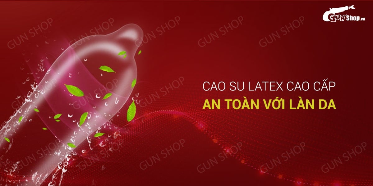 Bao cao su Muaisi Latex đỏ chính hãng Kéo dài xuất tinh Hộp 12