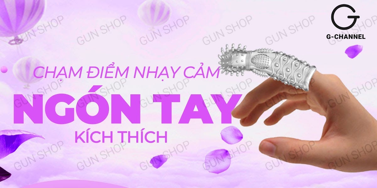 Cửa hàng bán Bao cao su ngón tay Aichao A-spot 5 - Gai nổi lớn - Hộp 1 cái  hàng xách tay