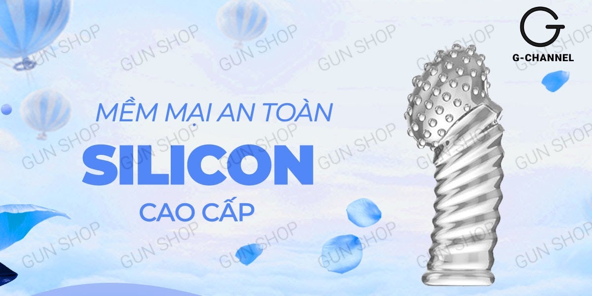 Bao cao su ngón tay dài Aichao G-spot 2 Gai nổi lớn Tăng khoái cảm