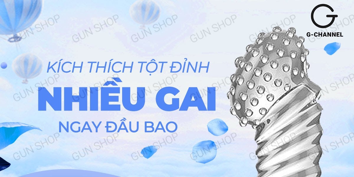 Bao cao su ngón tay dài Aichao G-spot 2 Gai nổi lớn Tăng khoái cảm