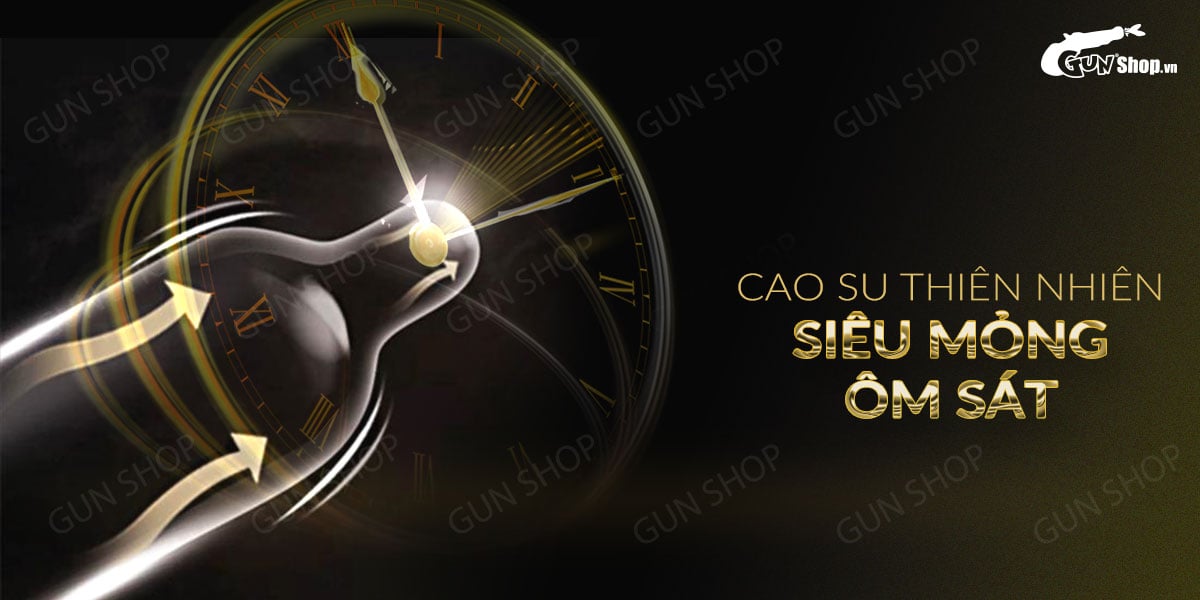 Bao cao su OLO 0.01 Black siêu mỏng kéo dài hưng phấn hộp 10