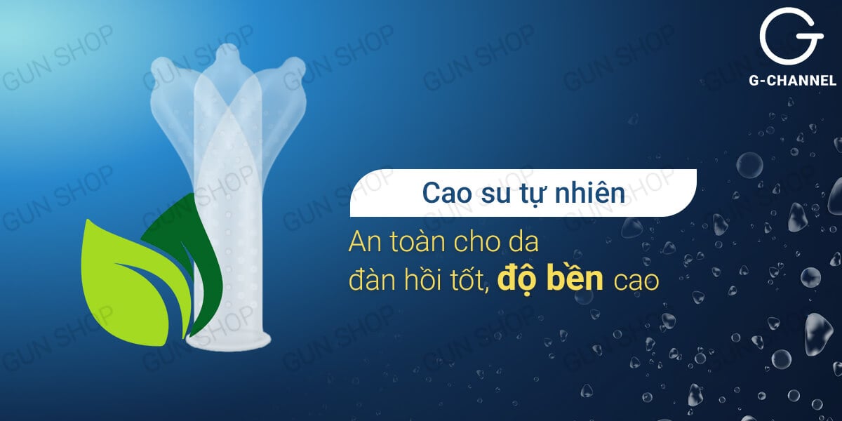 Bao cao su Rocmen Sea Horse Spikes kéo dài thời gian gai lớn bạc hà