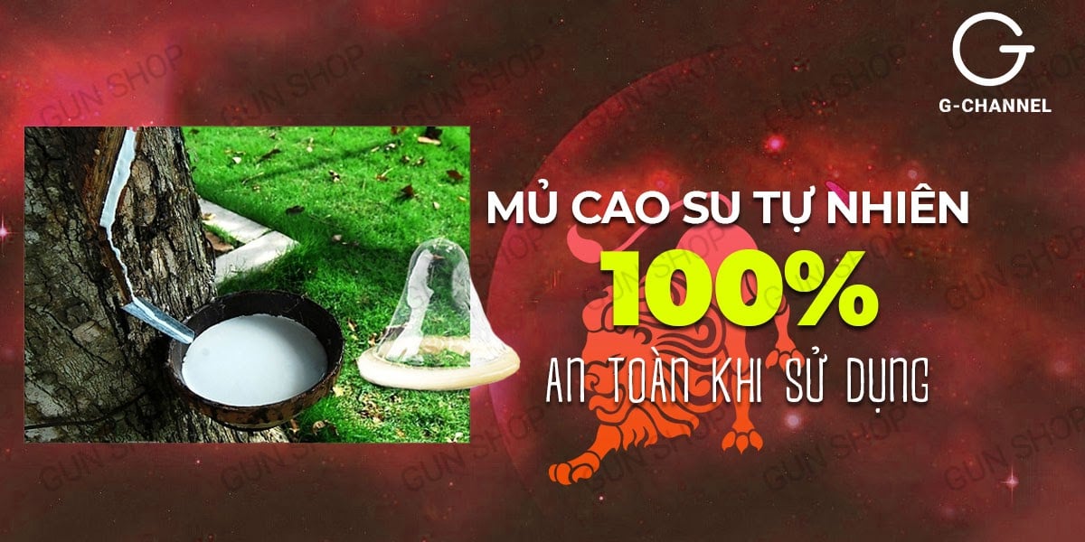 Giá sỉ Bao cao su Ropockon Cung Sư Tử - Mỏng 0.03mm hương dâu - Hộp 12 cái  tốt nhất