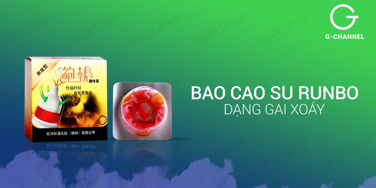 Bộ 3 bao cao su Runbo gai lớn - Siêu mỏng, an toàn, giá tốt