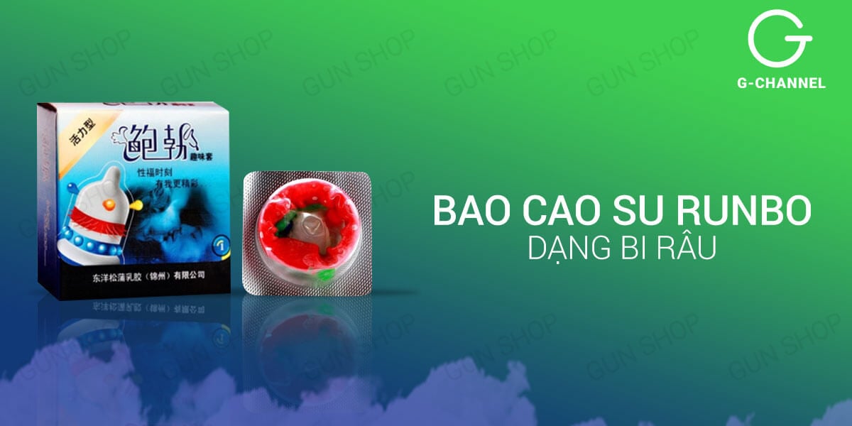 Bộ 3 bao cao su Runbo gai lớn - Siêu mỏng, an toàn, giá tốt