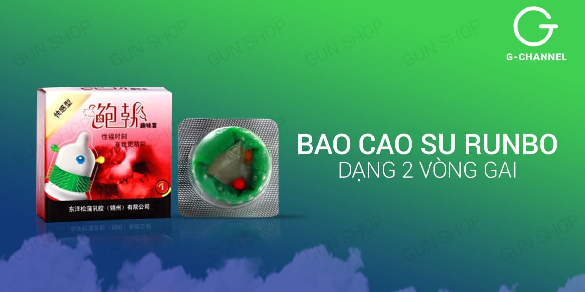 Bộ 3 bao cao su Runbo gai lớn - Siêu mỏng, an toàn, giá tốt