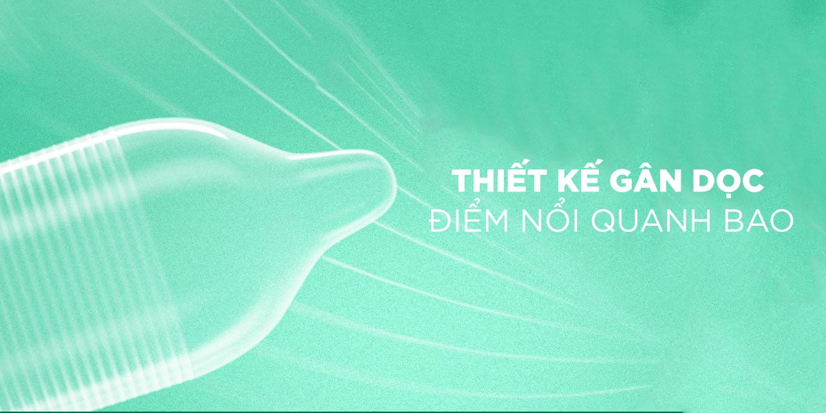 Đại lý Bao cao su Sagami Type E - Gân và điểm nổi - Hộp 5 cái  cao cấp