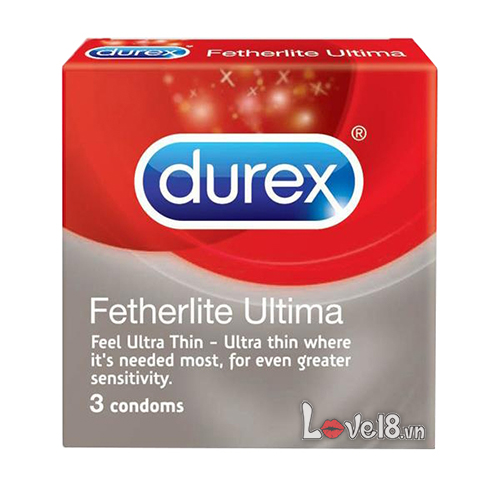 Địa chỉ bán Bao Cao Su Siêu Mỏng Durex Fetherlite Ultima Hộp 3 Cái  mới nhất