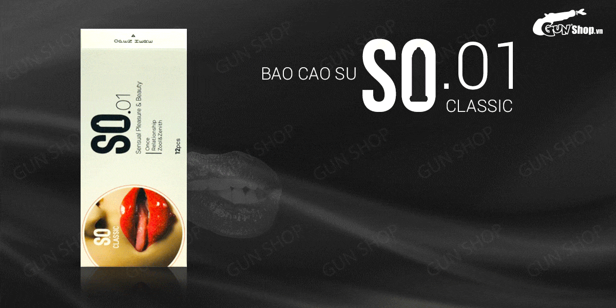 Bao cao su SO Classic siêu mỏng nhiều gel bôi trơn an toàn