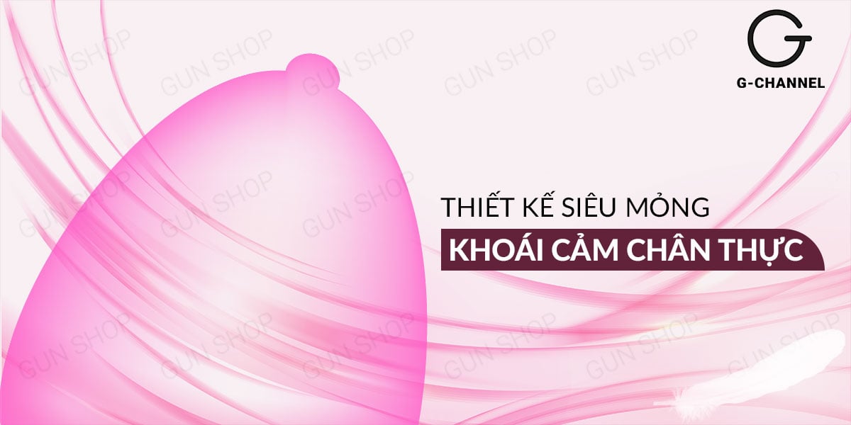 Bao cao su OLO 0.01 Hồng siêu mỏng hạt gel bôi trơn cảm giác thật