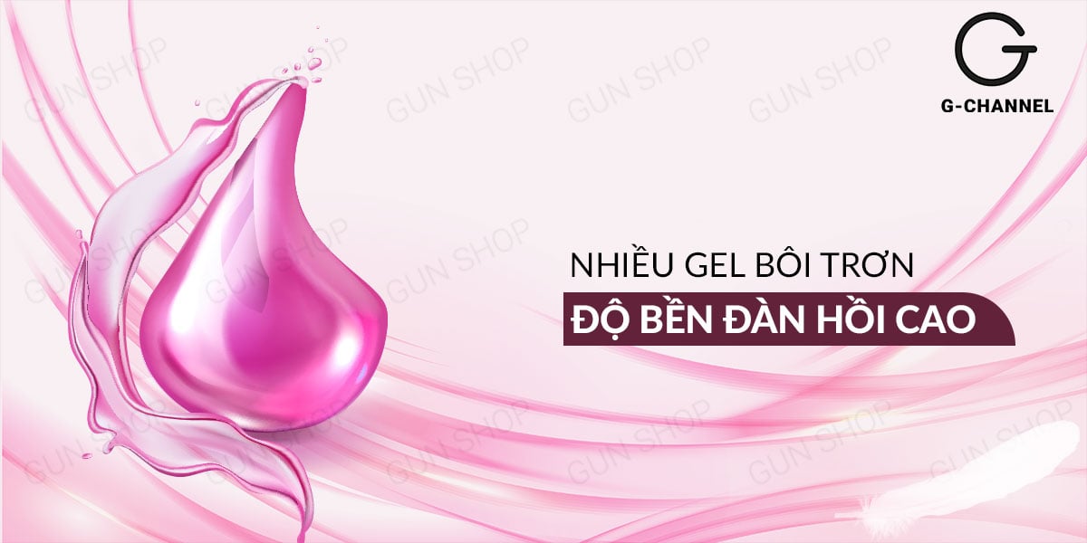 Bao cao su OLO 0.01 Hồng siêu mỏng hạt gel bôi trơn cảm giác thật