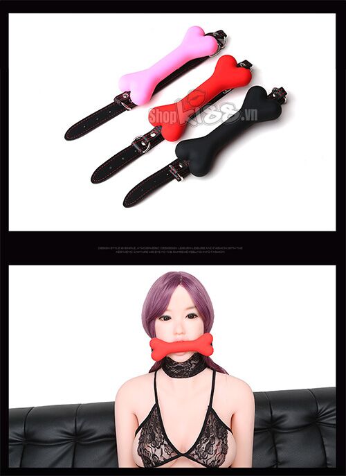 Dụng cụ bạo dâm quai đeo khúc xương cao cấp kích thích đam mê