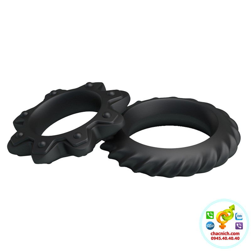 Bộ 2 vòng Cockrings flowering tăng cường cương cứng bền lâu nam