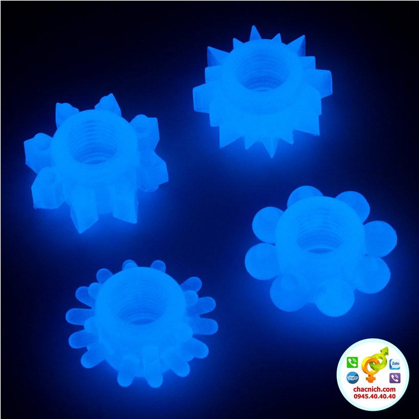 4 Vòng Cockring Phát Sáng Lovetoy Lumino Play Silicon Tăng Khoái Cảm