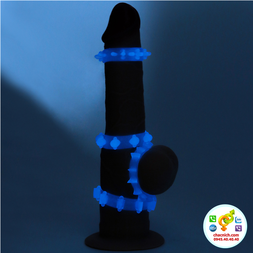 4 Vòng Cockring Phát Sáng Lovetoy Lumino Play Silicon Tăng Khoái Cảm