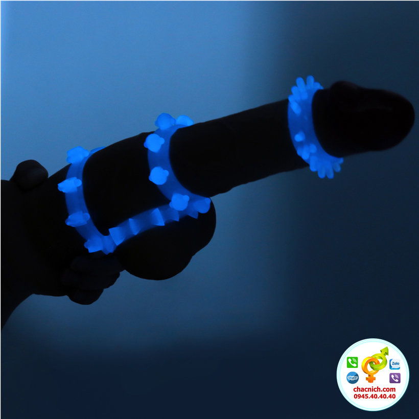 4 Vòng Cockring Phát Sáng Lovetoy Lumino Play Silicon Tăng Khoái Cảm