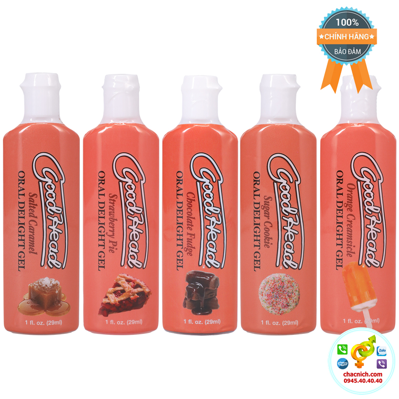 Set 5 tuýp gel bôi trơn hương kẹo bánh ngọt GoodHead Mỹ chất lượng